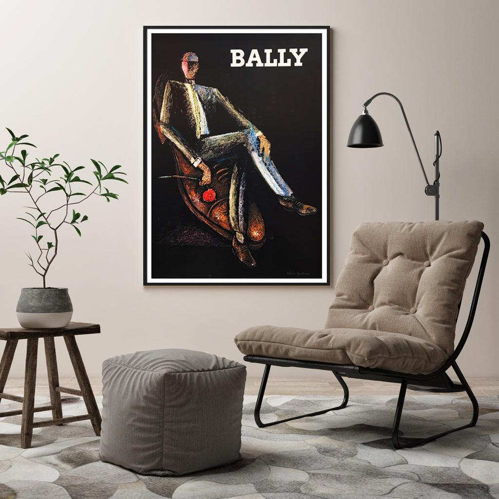 Wall Art 60cmx90cm Bally Man & Woman 2 Sets Black Frame Canvas