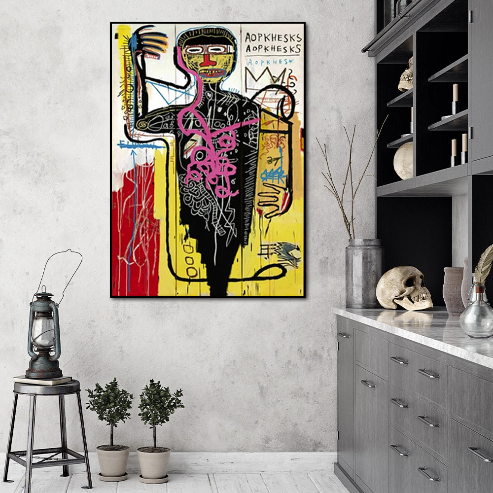 Wall Art 50cmx70cm Versus Medici  Black Frame Canvas