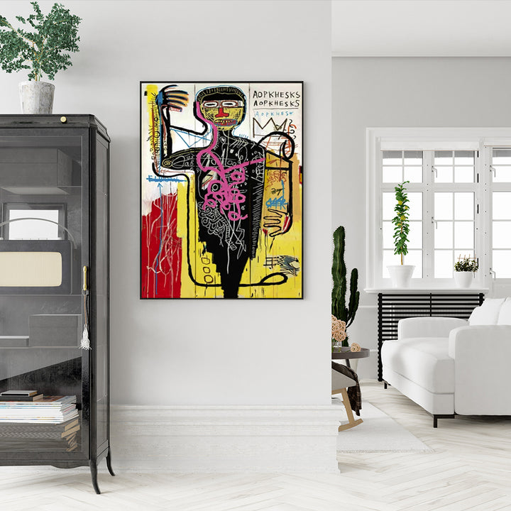 Wall Art 50cmx70cm Versus Medici  Black Frame Canvas