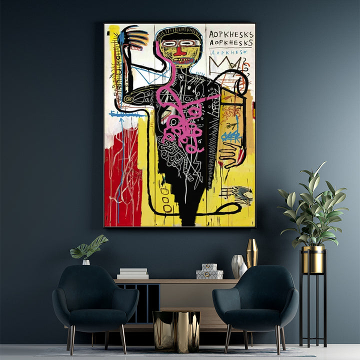 Wall Art 50cmx70cm Versus Medici  Black Frame Canvas