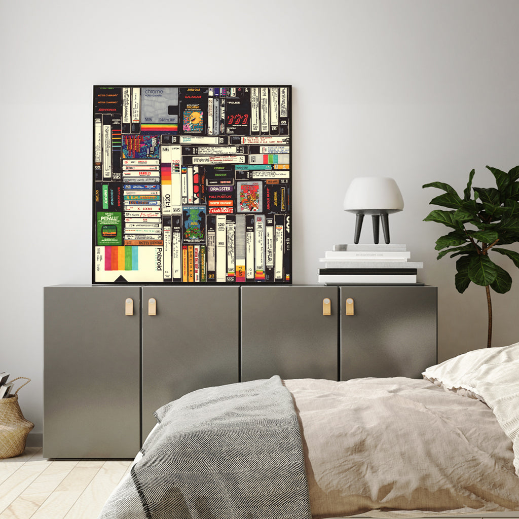 Wall Art 60cmx60cm Book Black Frame Canvas