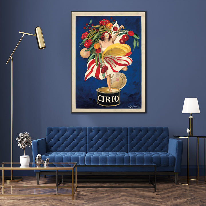 Wall Art 70cmx100cm Cirio By Leonetto Cappiello Black Frame Canvas