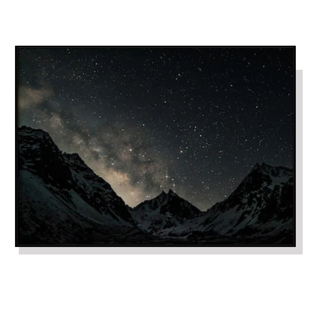 Wall Art 50cmx70cm Night Court Black Frame Canvas