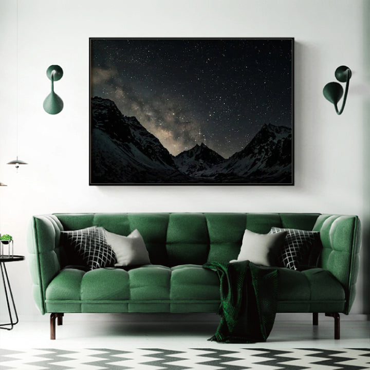 Wall Art 50cmx70cm Night Court Black Frame Canvas