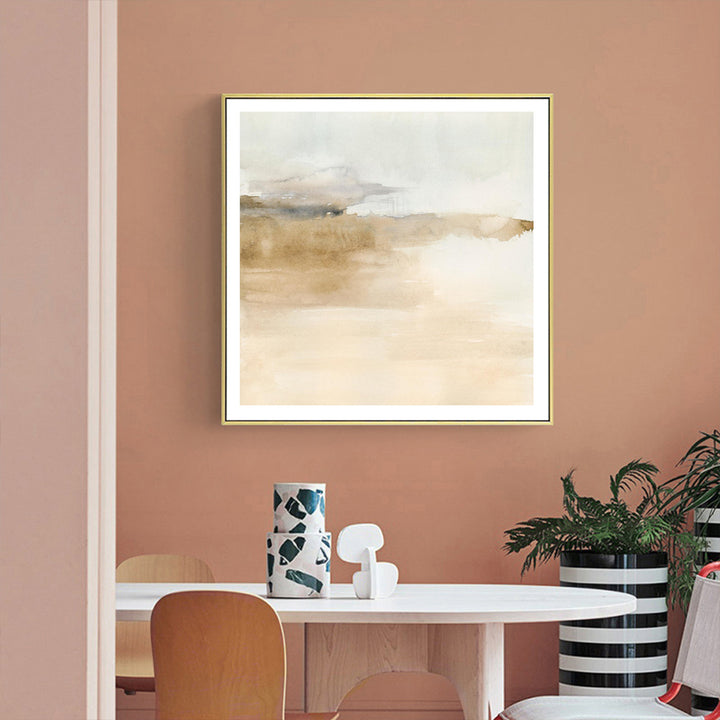 Wall Art 50cmx50cm Atmospheric Edge II Gold Frame Canvas