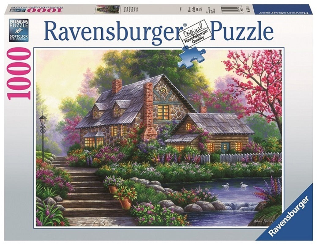 Ravensburger - 1000pc Romantic Cottage Jigsaw Puzzle