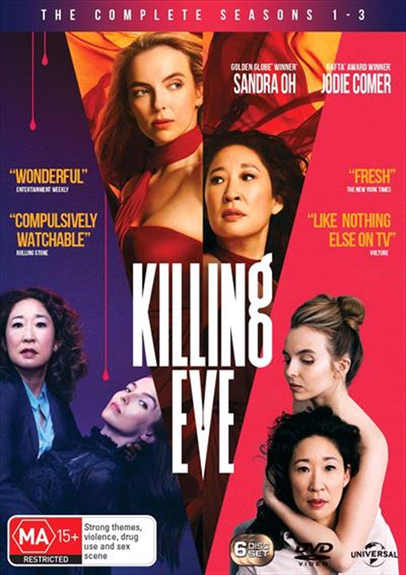 Killing Eve - Season 1-3 DVD