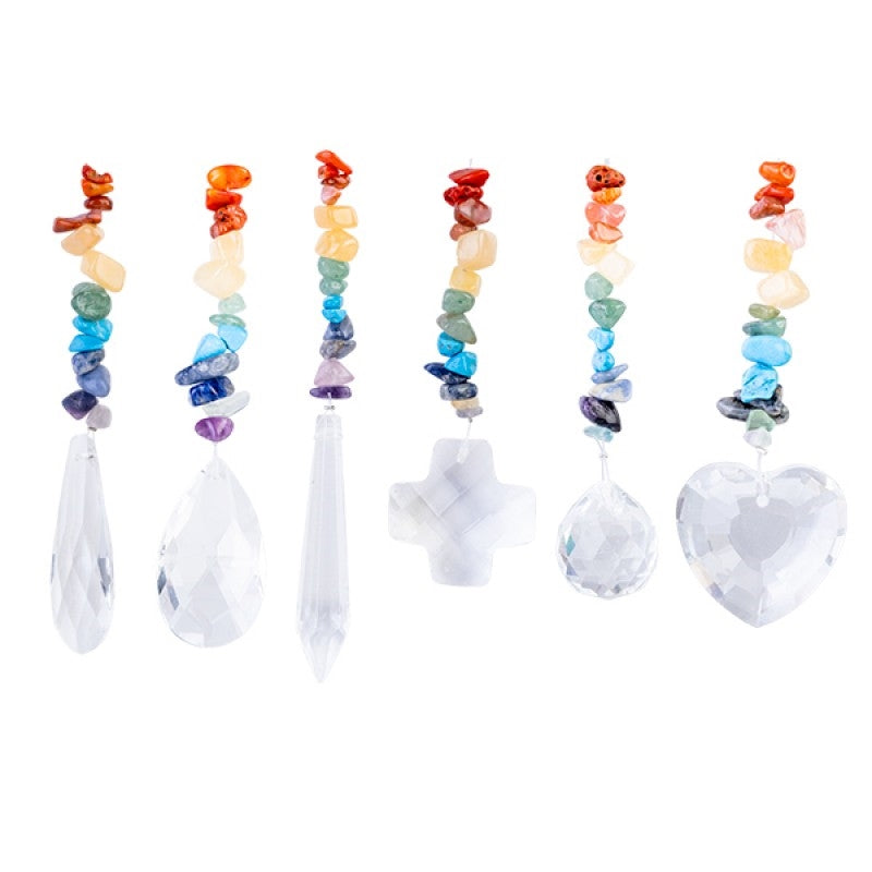 Chakra Gemstone & Crystal Sun Catcher (SENT AT RANDOM)