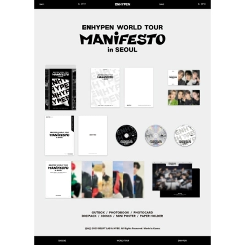 Enhypen World Tour Manifesto In Seoul DVD