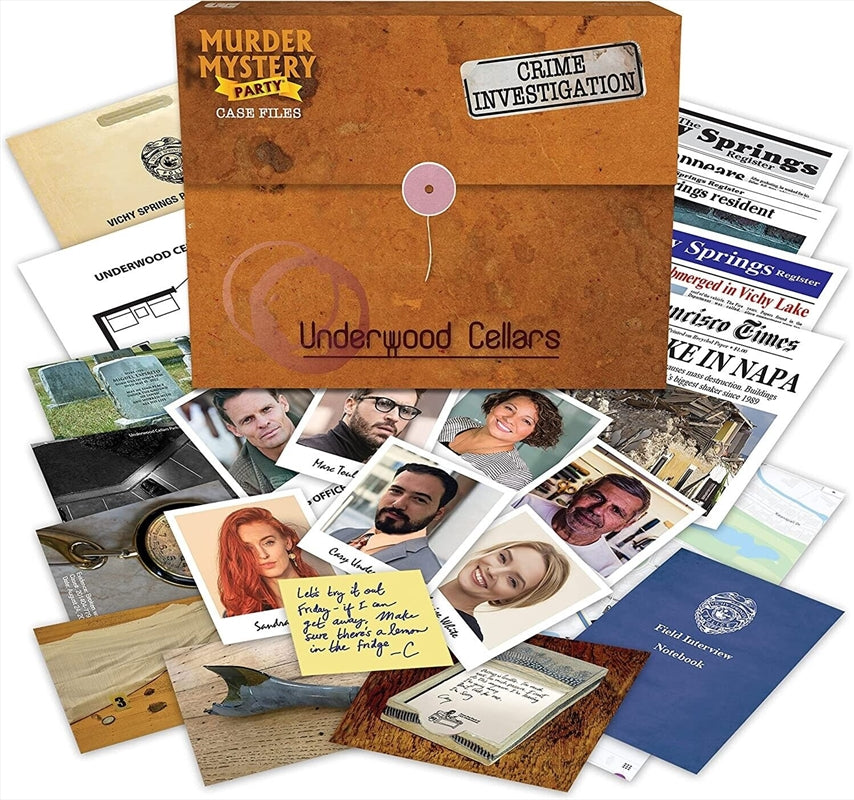 Murder Mystery Party Case Files -  Underwood Cellar