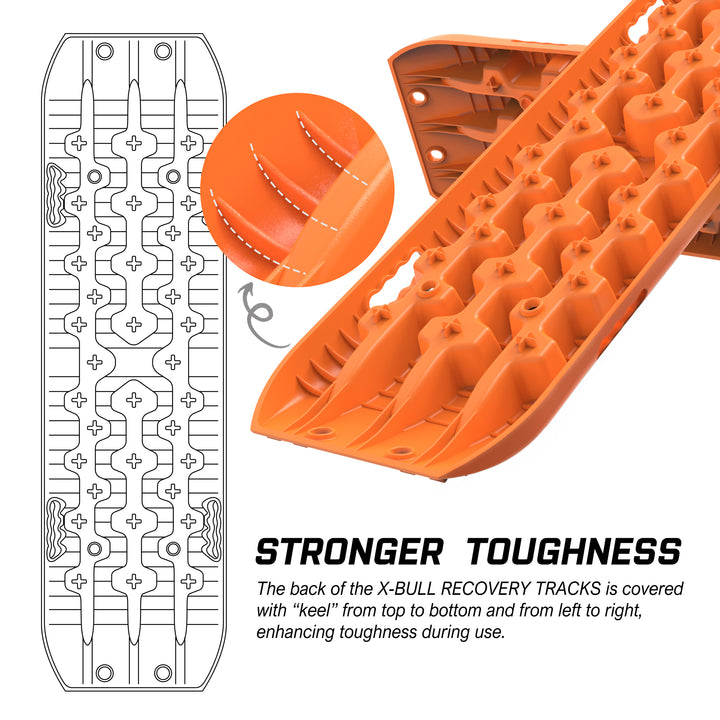 X-BULL Recovery Tracks Boards Sand Truck Mud 4WD 4x4 Gen3.0 Orange/ Tyre Tire Deflator