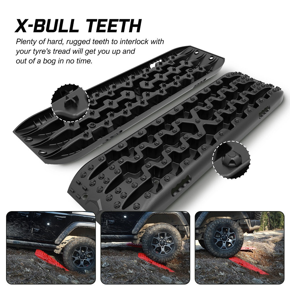 X-BULL Recovery tracks Sand tracks KIT Carry bag mounting pin Sand/Snow/Mud 10T 4WD-black Gen3.0