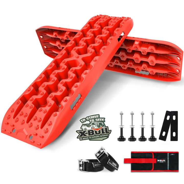 X-BULL Recovery tracks Sand tracks KIT Carry bag mounting pin Sand/Snow/Mud 10T 4WD-red Gen3.0