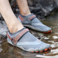 Men Women Water Shoes Barefoot Quick Dry Aqua Sports Shoes - Grey Size EU38 = US5