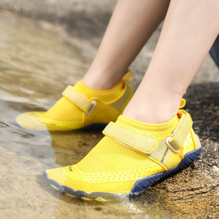 Women Water Shoes Barefoot Quick Dry Aqua Sports Shoes - YellowSize EU36 = US3.5