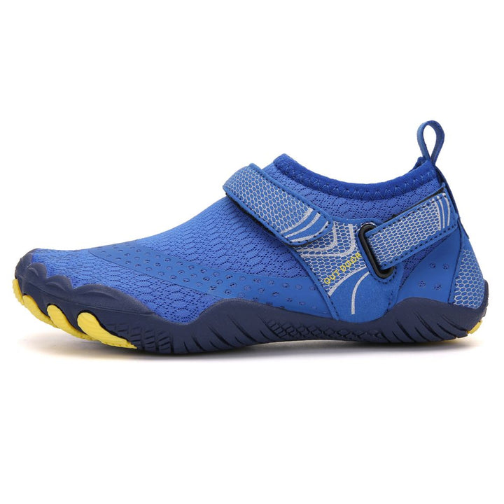 Kids Water Shoes Barefoot Quick Dry Aqua Sports Shoes Boys Girls - Klein Blue Size Bigkid US3 = EU34