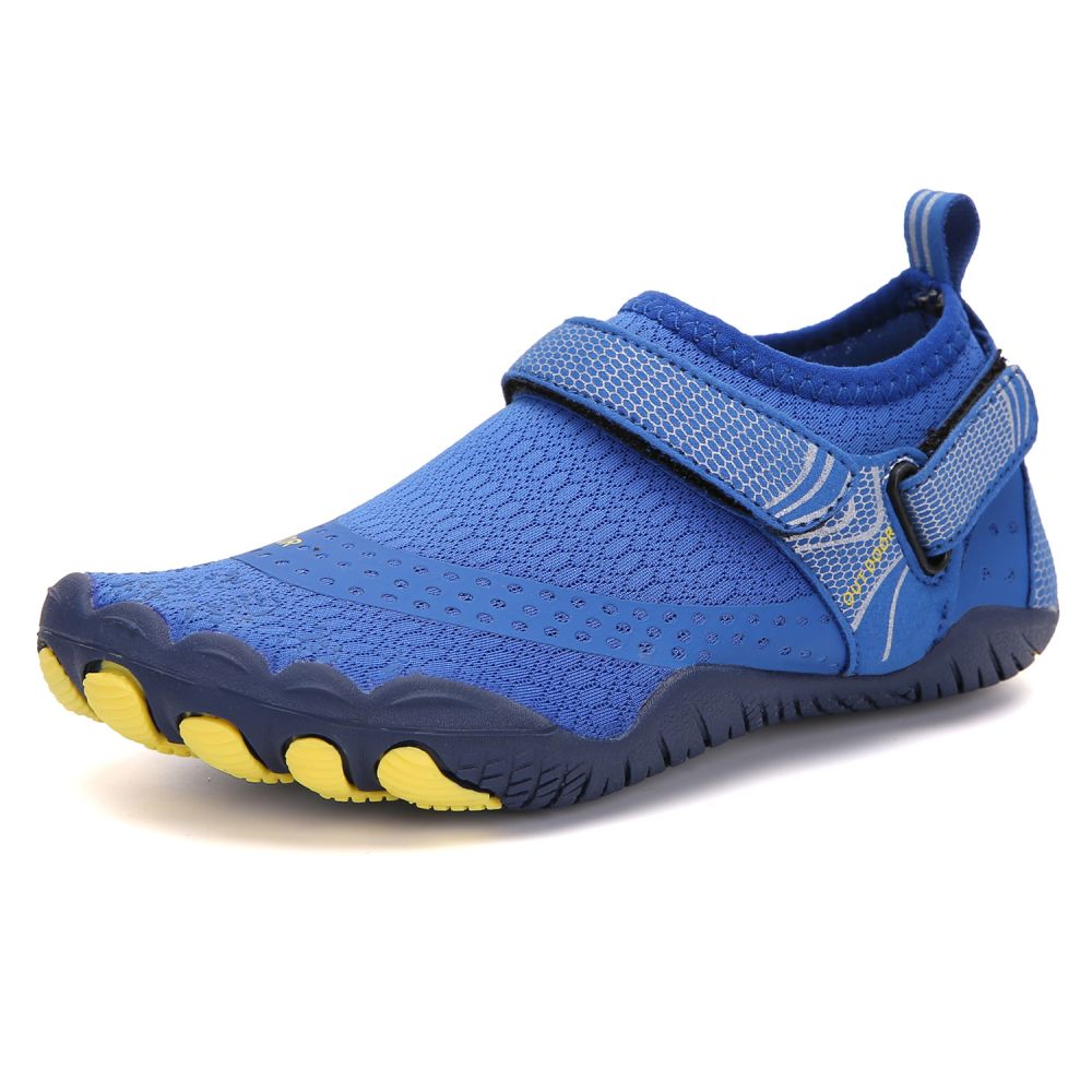 Kids Water Shoes Barefoot Quick Dry Aqua Sports Shoes Boys Girls - Klein Blue Size Bigkid US4 = EU36