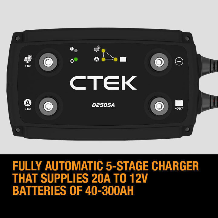 CTEK 140A Off Road DC/DC Bundle: D250SA + Smartpass 120S + Battery Monitor