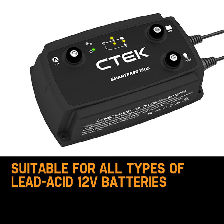 CTEK Smartpass 120S 120A Power Management System for 12V Starter Service Battery