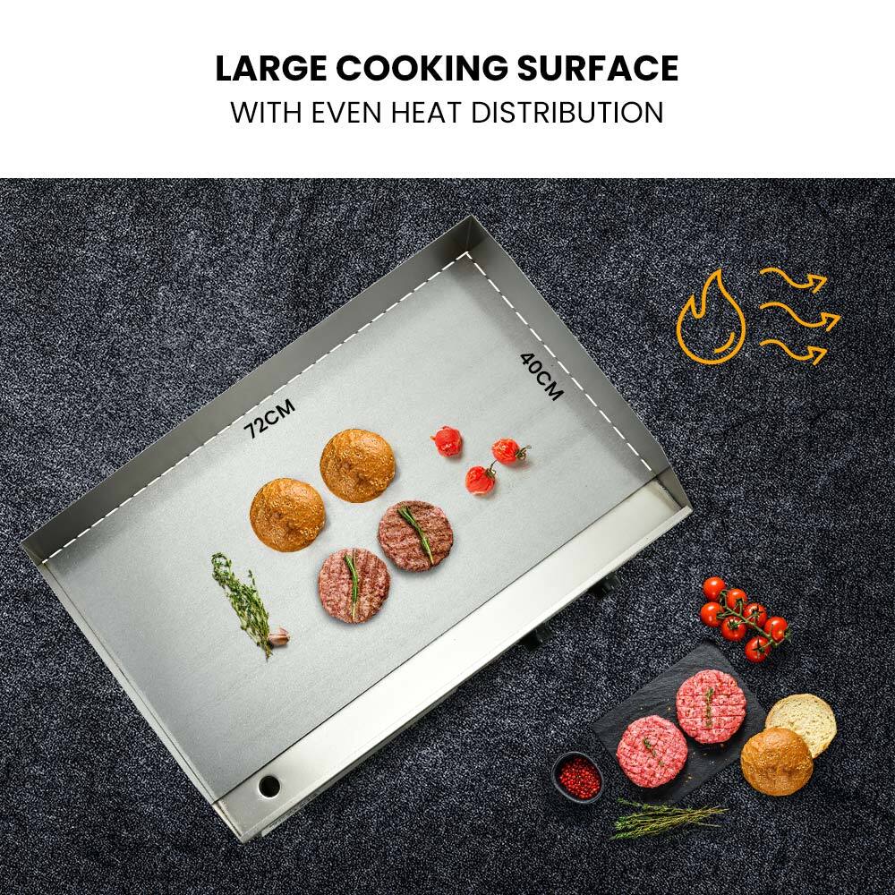 THERMOMATE 4400W Electric Griddle Commercial Grill Griller Pan Hot Plate Countertop Extra Large