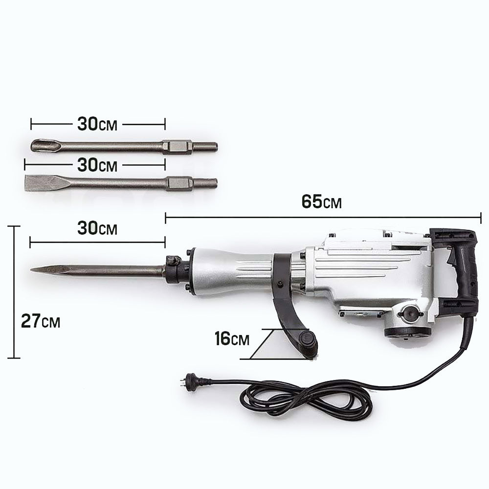 Baumr-AG 2200W JackHammer Commercial Grade Demolition Jack Hammer Concrete