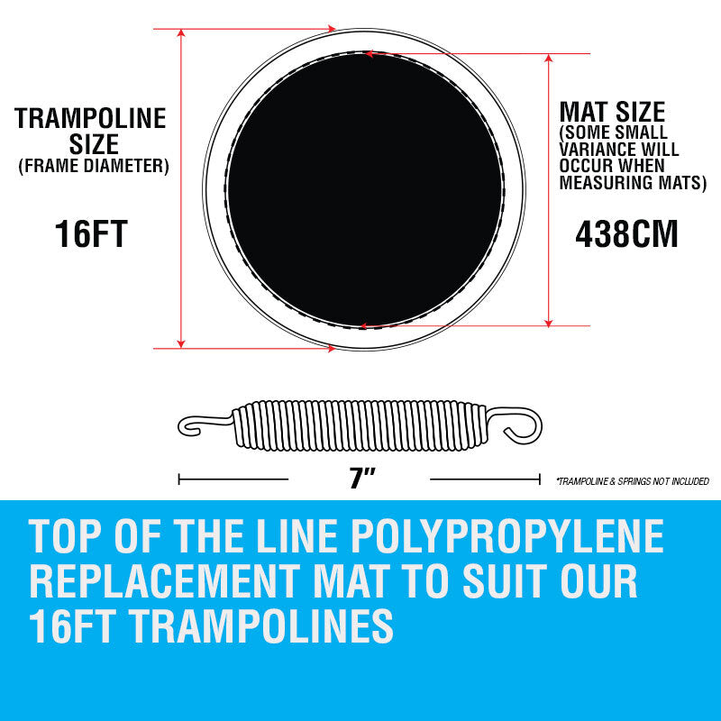 Up-Shot 16ft Replacement Trampoline Mat 16ft