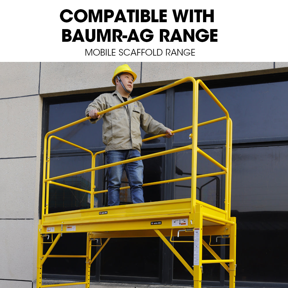 Baumr-AG Safety Guard Rail for Adjustable Mobile Scaffold