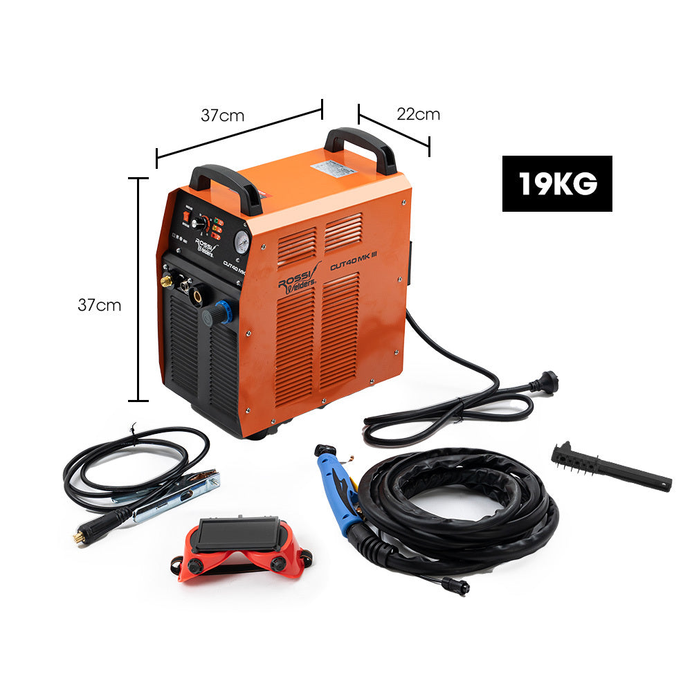 ROSSI CUT40 Mk III Portable 40A Plasma Cutter with Built-in Air Compressor