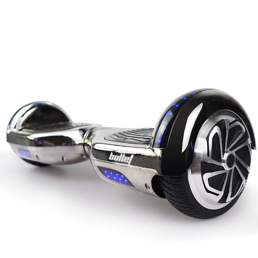 BULLET Hoverboard Electric Scooter 6.5 Inch Wheels Self Balancing Gen III Chrome Style Carry Bag