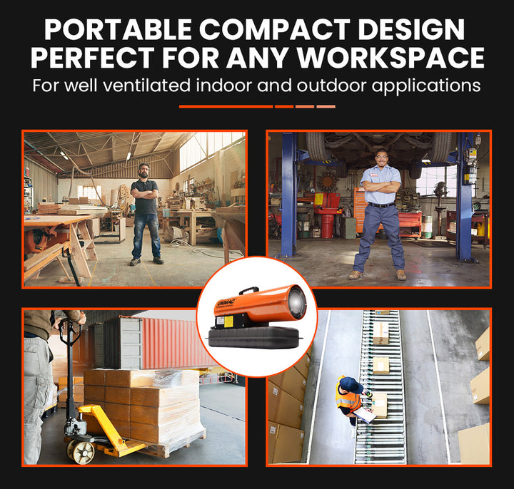 UNIMAC 20KW Portable Industrial Diesel Indirect Forced Air Space Heater