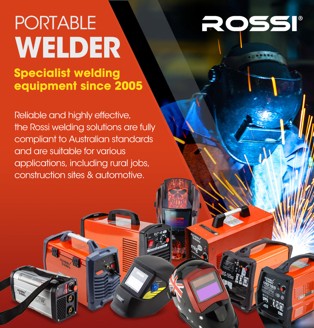 ROSSI 140 Amp Plasma Cutter, 3in1 Multi-process GTAW Stick Gas Tungsten Arc Portable Inverter TIG Welder, 15A Plug