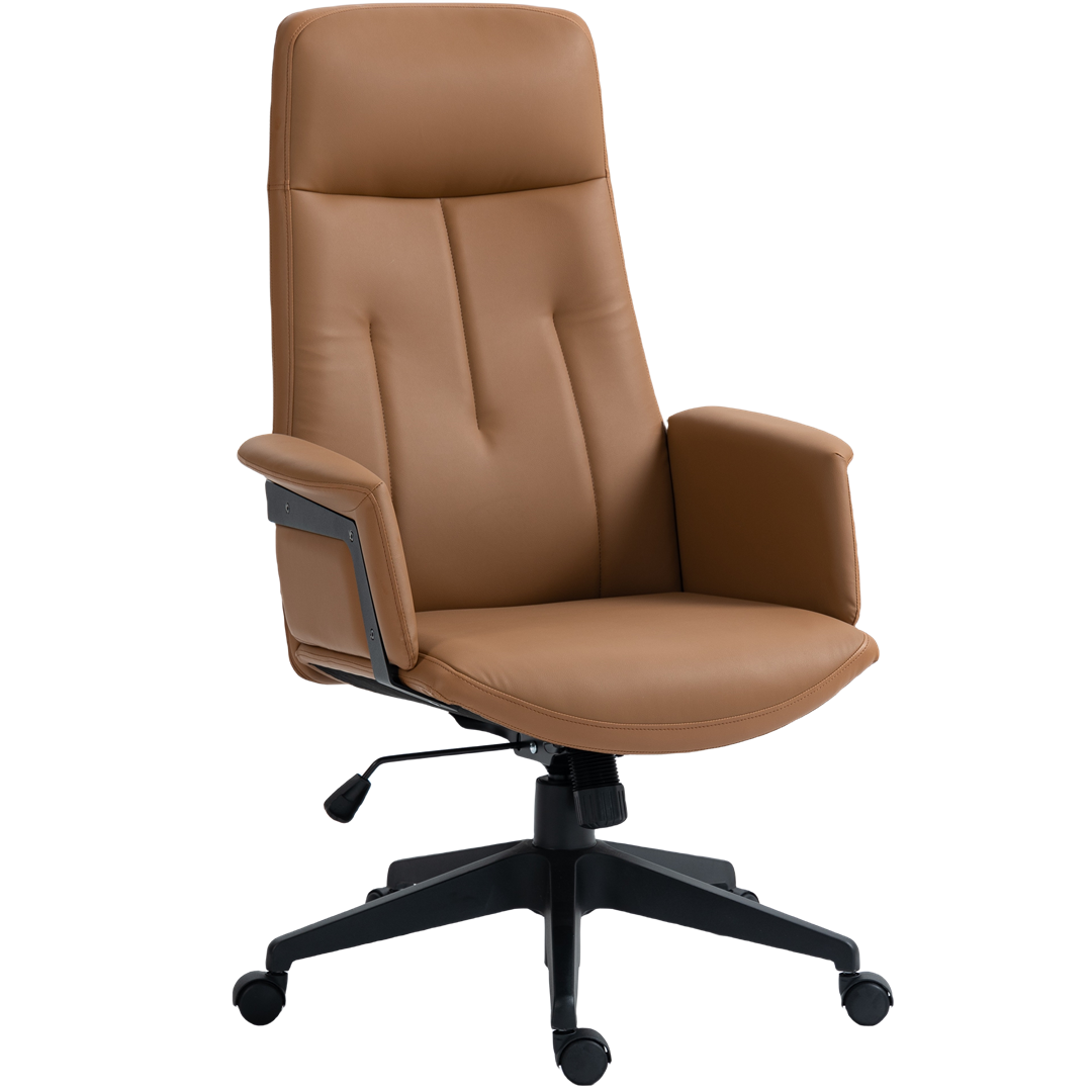 High Back Office Chair -Light Brown