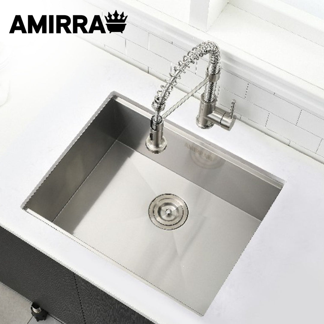 AMIRRA Kitchen Stainless Steel Sink 440mm x 340mm with Nano Coating (Silver Black)