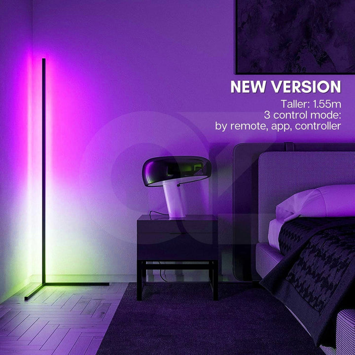 GOMINIMO RGB Corner Floor Lamp (Black)