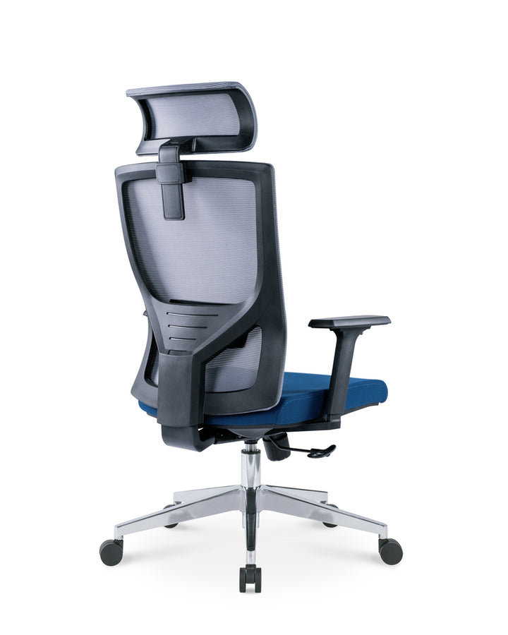 EKKIO Ava - Office Chair (Grey & Blue)