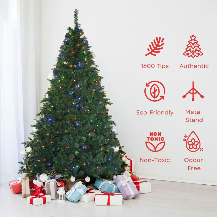 Festiss 2.4m Christmas Tree with 4 Colour LED