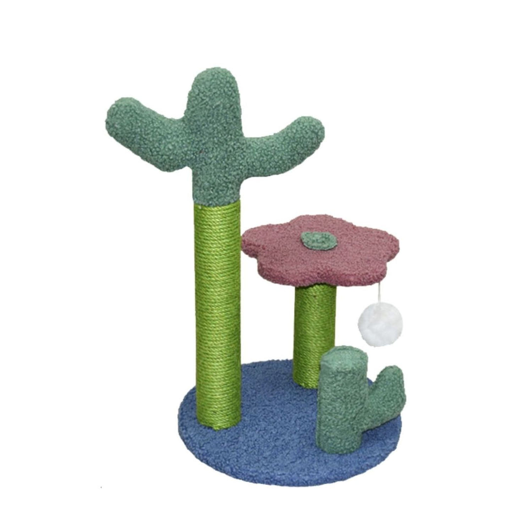 Floofi Flower Cat Tree with 2 Cactus 50cm