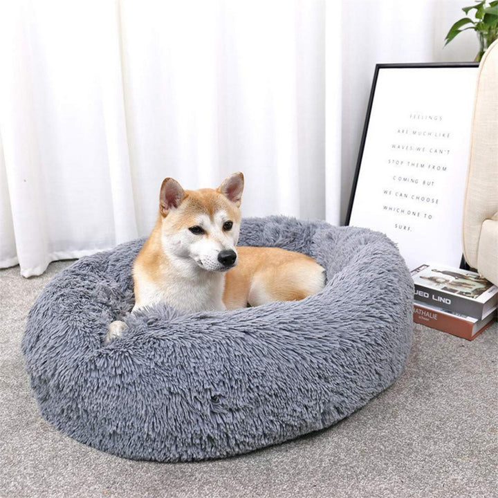 FLOOFI XL 100CM Round Pet Bed (Light Grey)