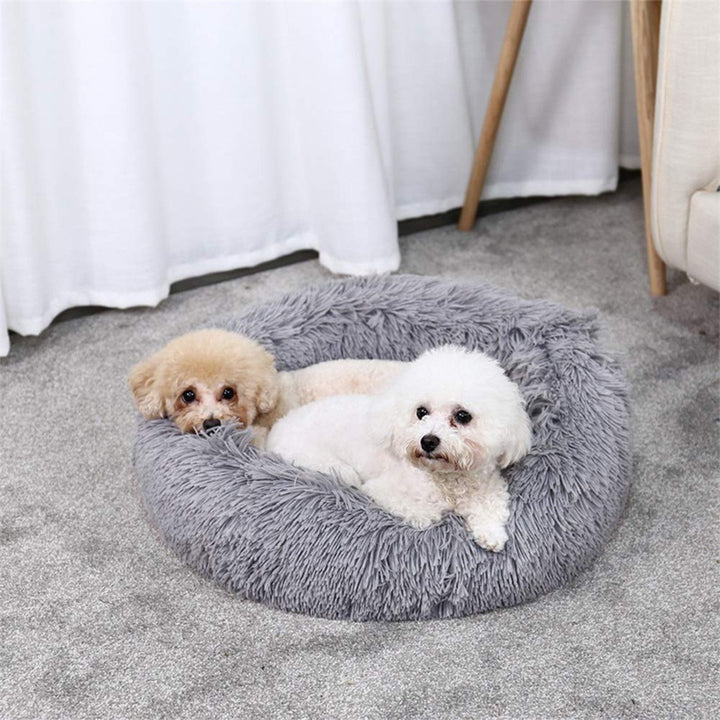 FLOOFI XL 100CM Round Pet Bed (Light Grey)