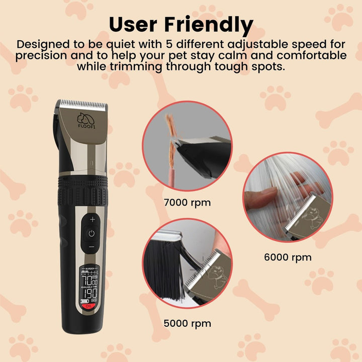 Floofi Pet Trimmer Set Upgrade Version