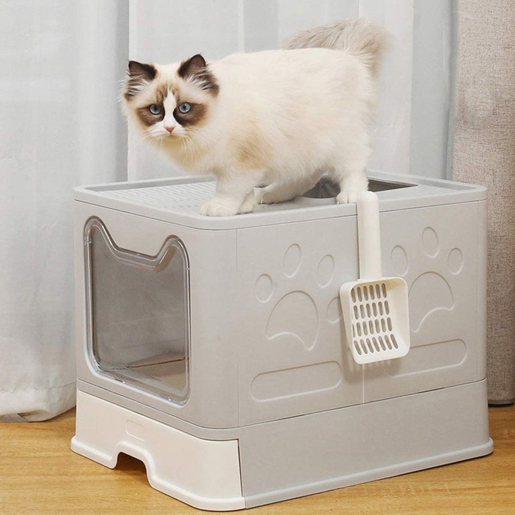 Floofi Foldable Litter Box Grey