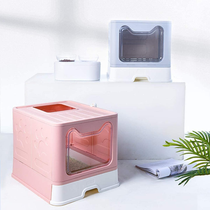 Floofi Foldable Litter Box Pink