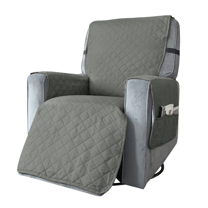 FLOOFI Pet Sofa Cover Recliner Chair S Size with Pocket (Light Grey)