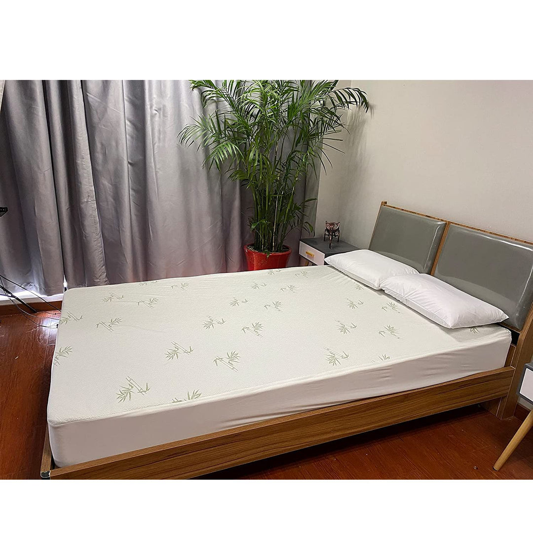 Gominimo Bamboo Jacquard Mattress Protector Double