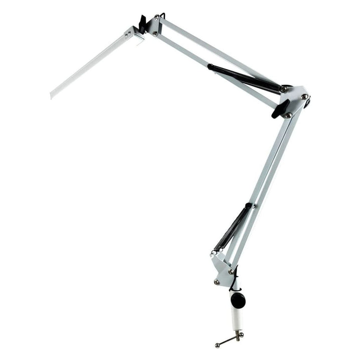 GOMINIMO LED Swing Arm Desk Lamp with Clamp (White)