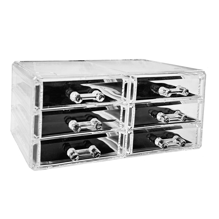 GOMINIMO Makeup Cosmetic Organizer With 12 Drawers (Clear)