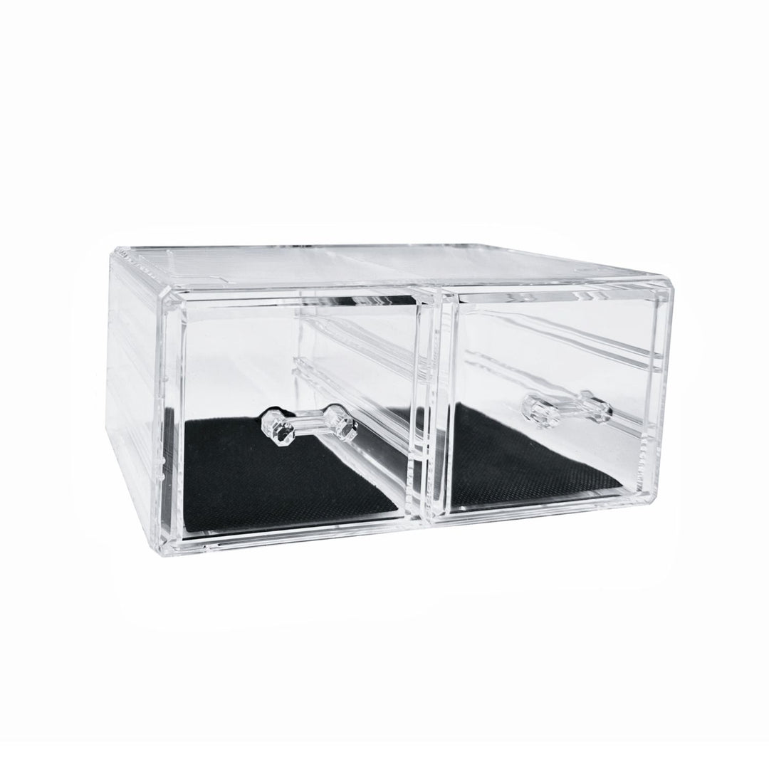 GOMINIMO Makeup Cosmetic Organizer With 12 Drawers (Clear)