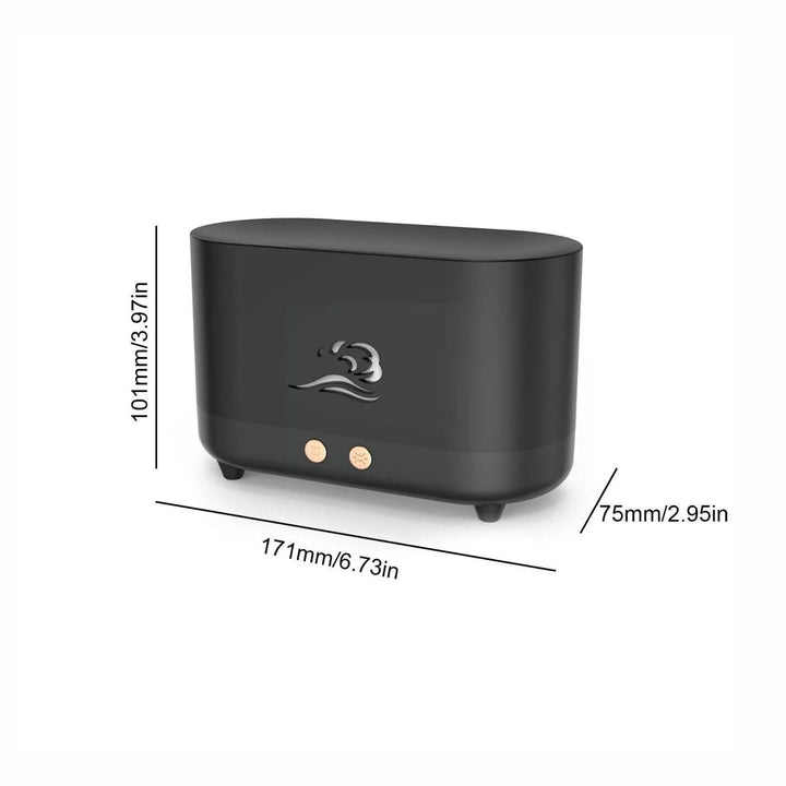 GOMINIMO Flame Humidifier Wind 225ml Black