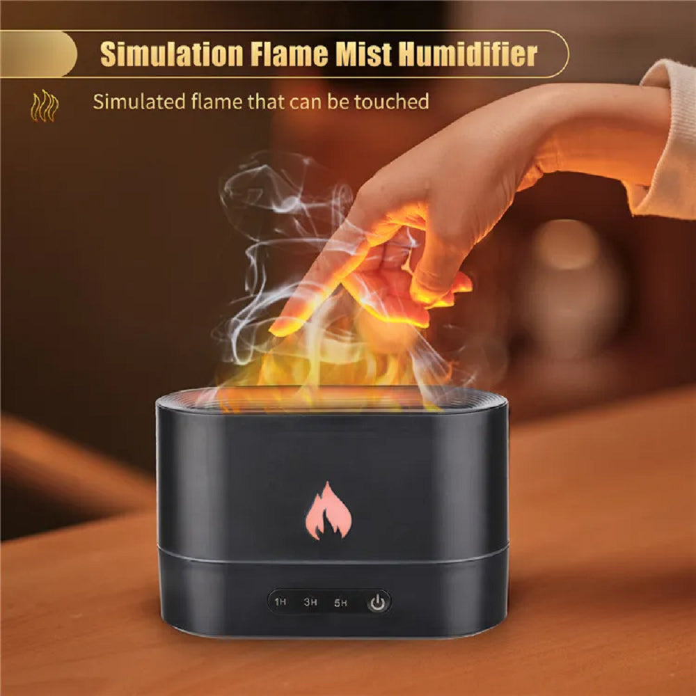 GOMINIMO Flame Humidifier Fire 250ml Black