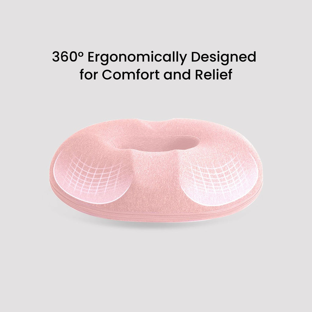 GOMINIMO Memory Foam Seat O Shape Light Pink